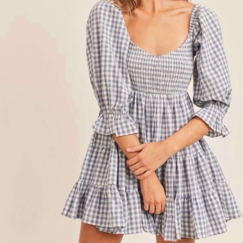 Women’s gingham dress